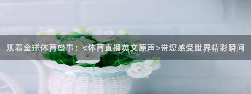 搜球体育：观看全球体育盛事：<体育直播英文原声>带您感受世界精彩瞬间